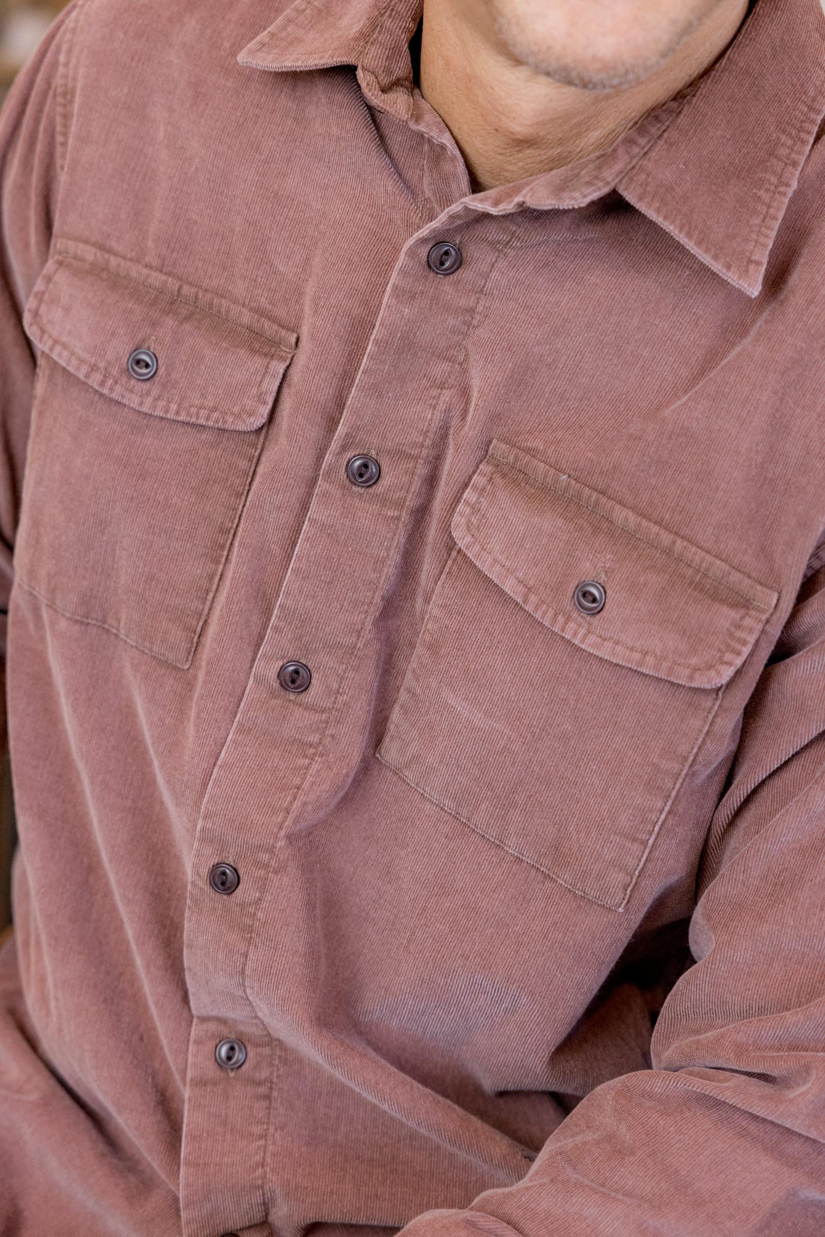 Jeremiah Vintage Garment Dyed Shirt - Root Beer Product Image