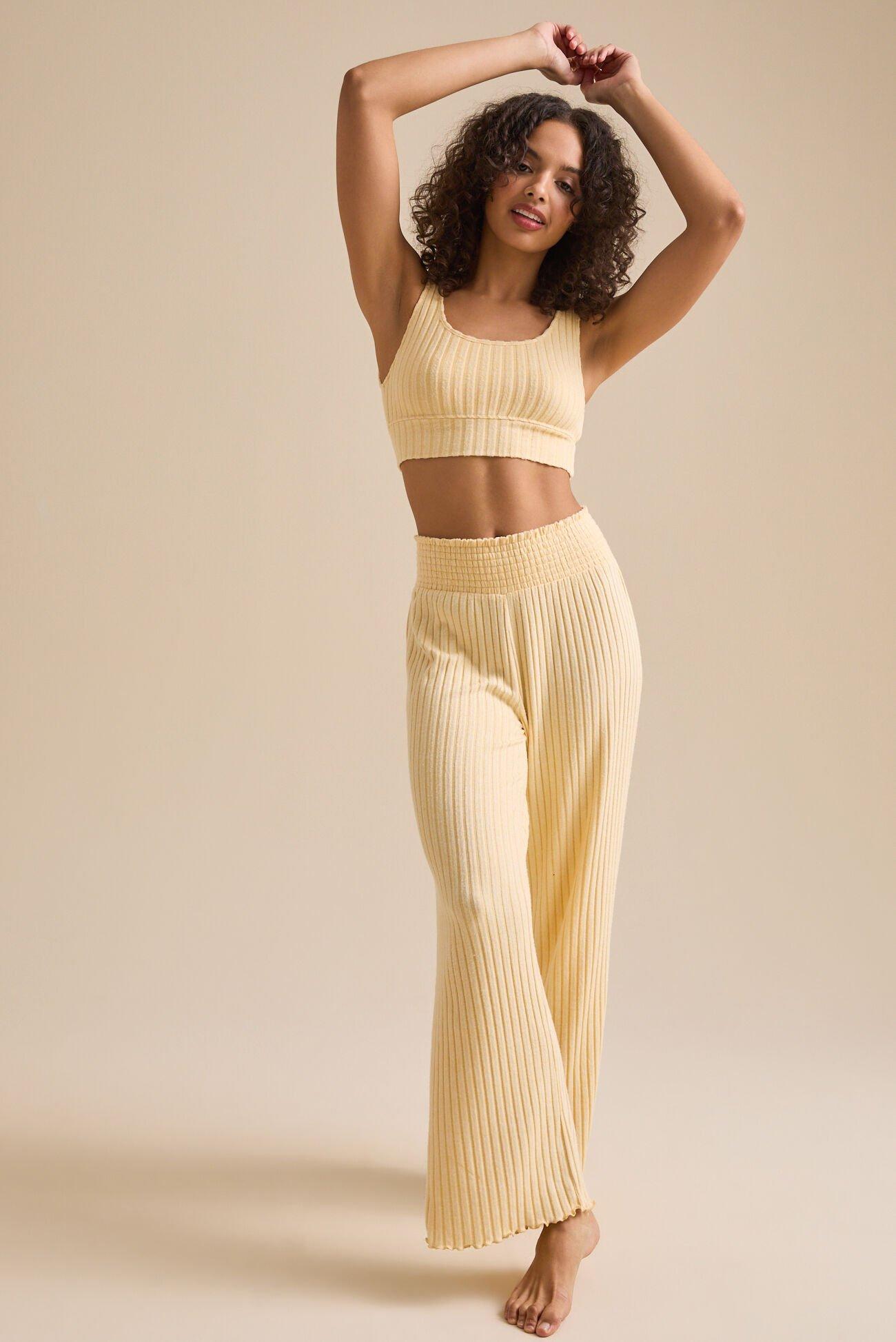 Kara Silky Rib Lounge Top Product Image