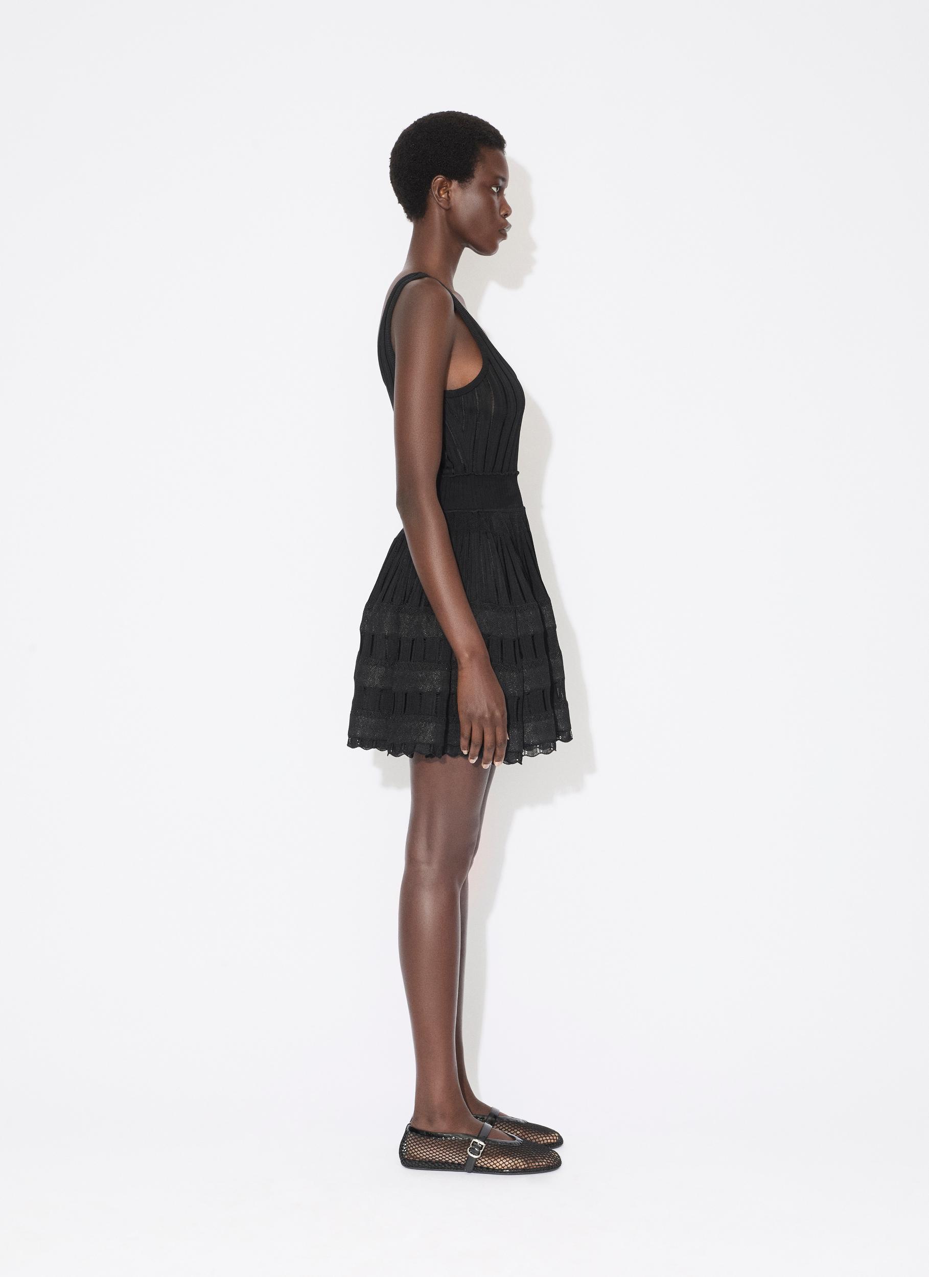 BLACK Shiny crinoline dress Product Image