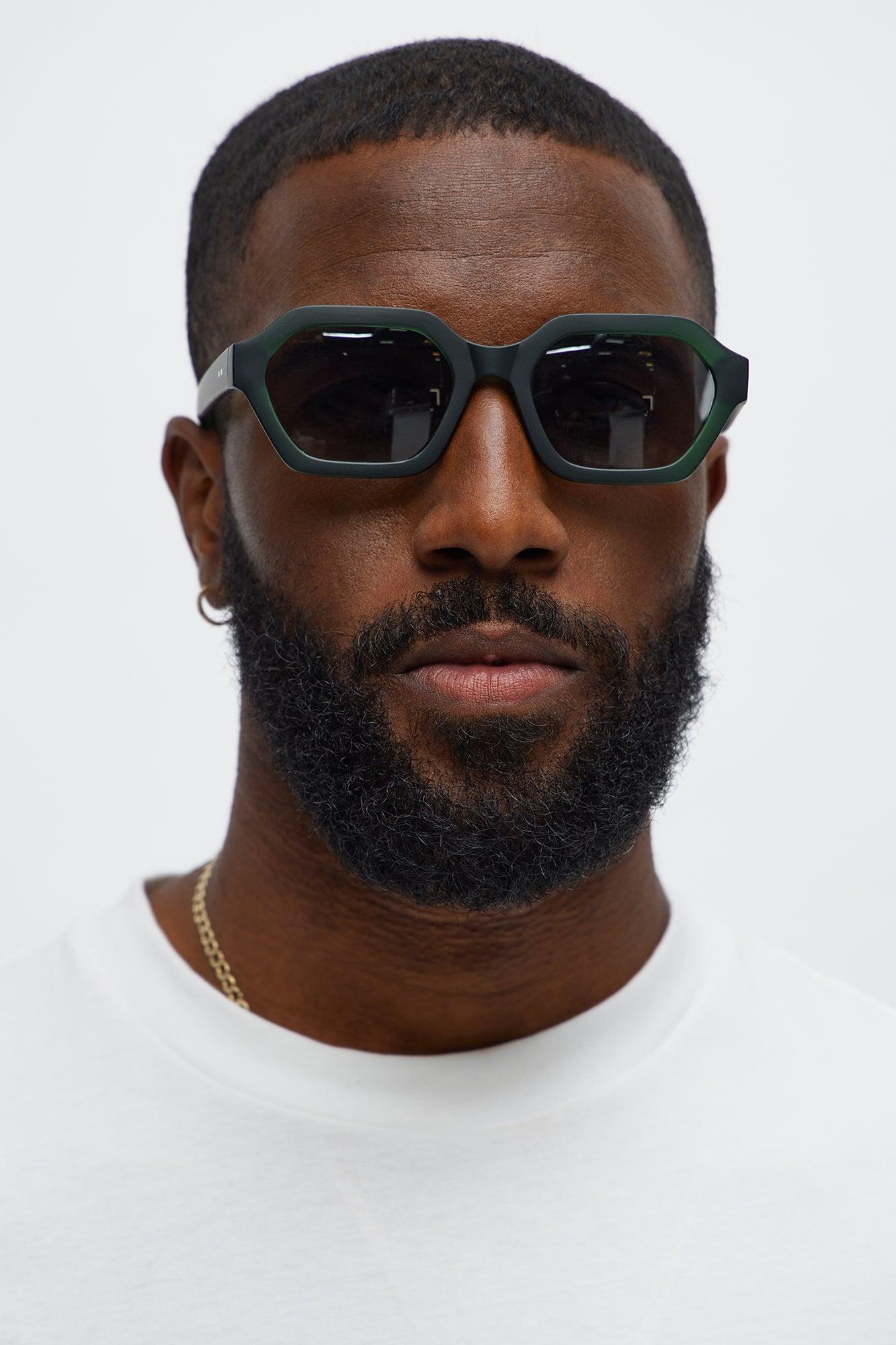 Mallee Round Sunglasses - Green Male Product Image