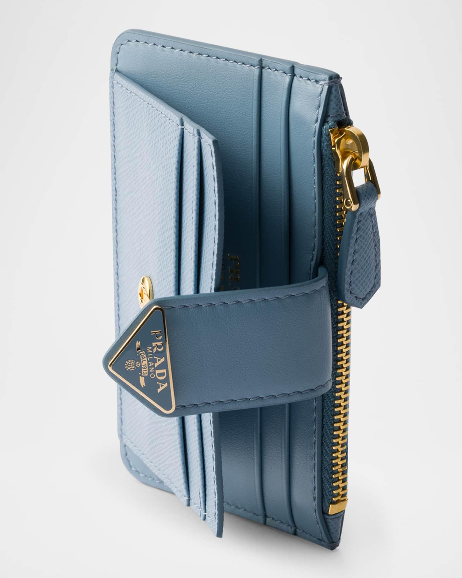 Saffiano & Smooth Leather Card Holder Product Image