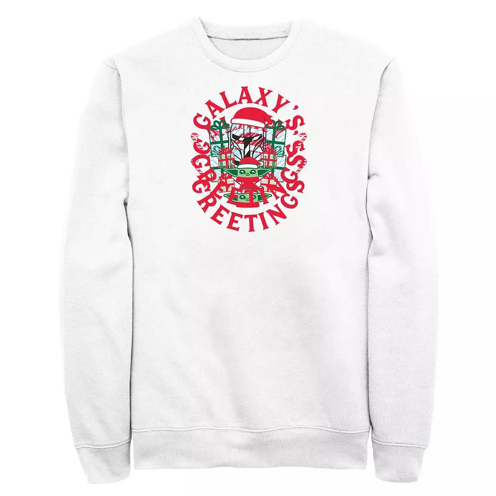 Men's The Mandalorian Galaxy's Greetings Graphic Fleece,  Product Image