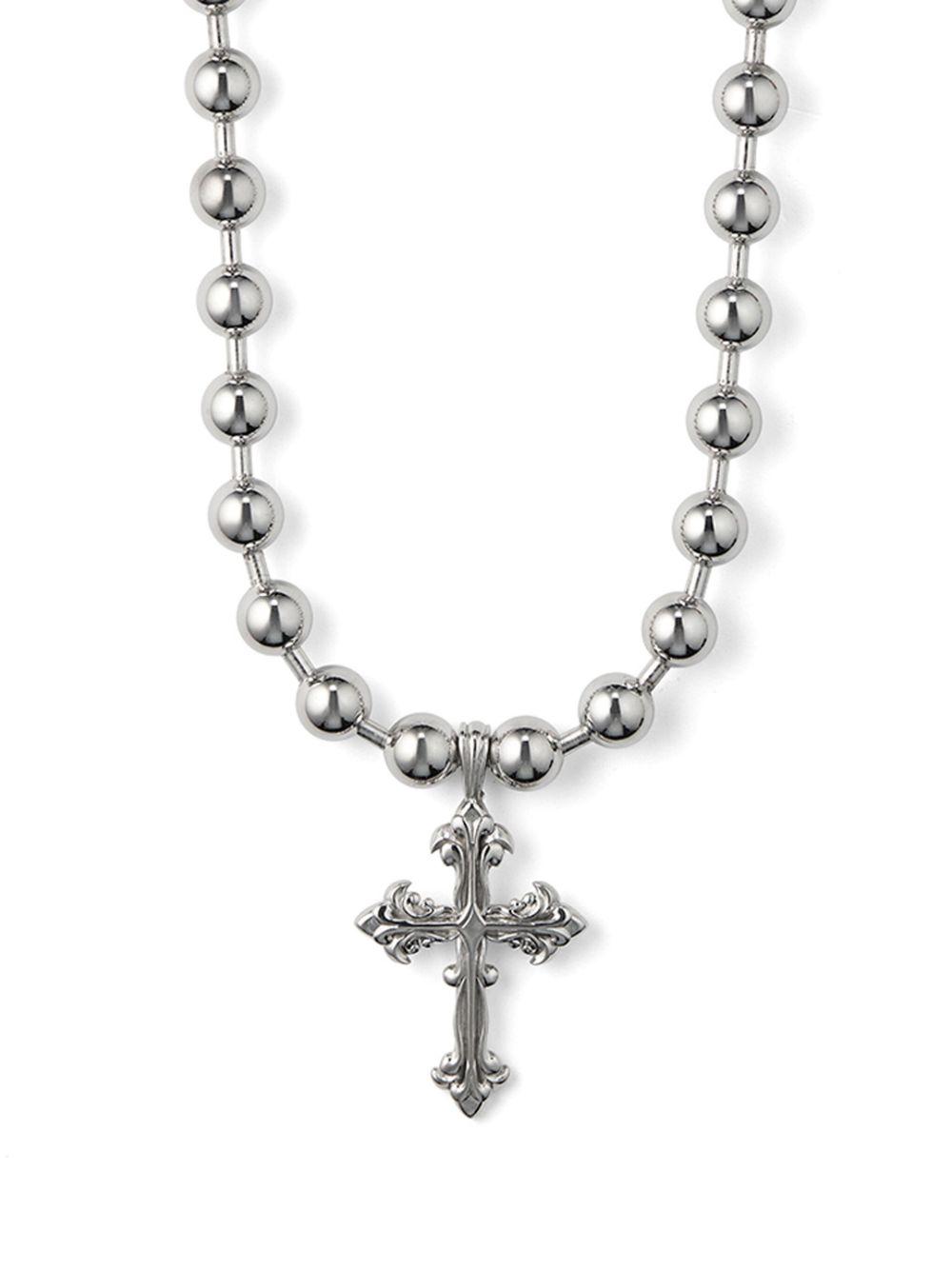cross-pendant ball-chain necklace Product Image