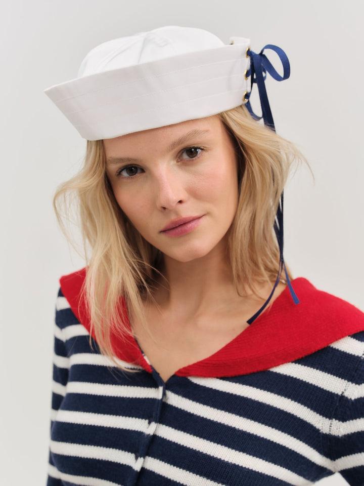 Sailor Cap — White Product Image