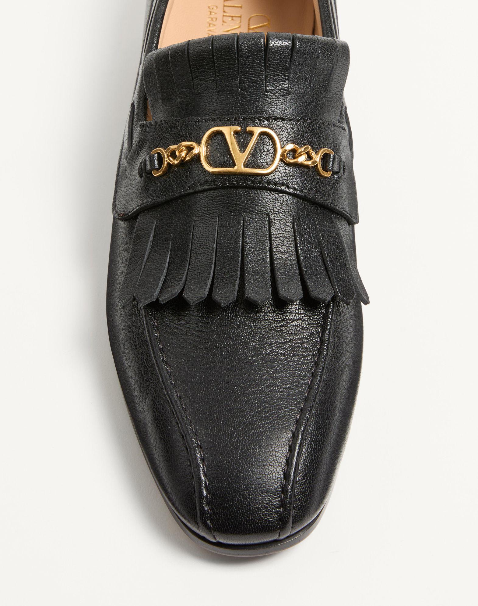 Vlogo Signature Kidskin Loafer With Fringes Product Image