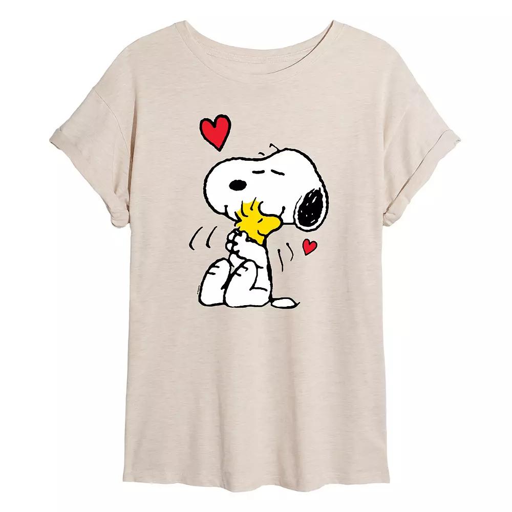 Juniors' Peanuts Snoopy Hug Over Product Image