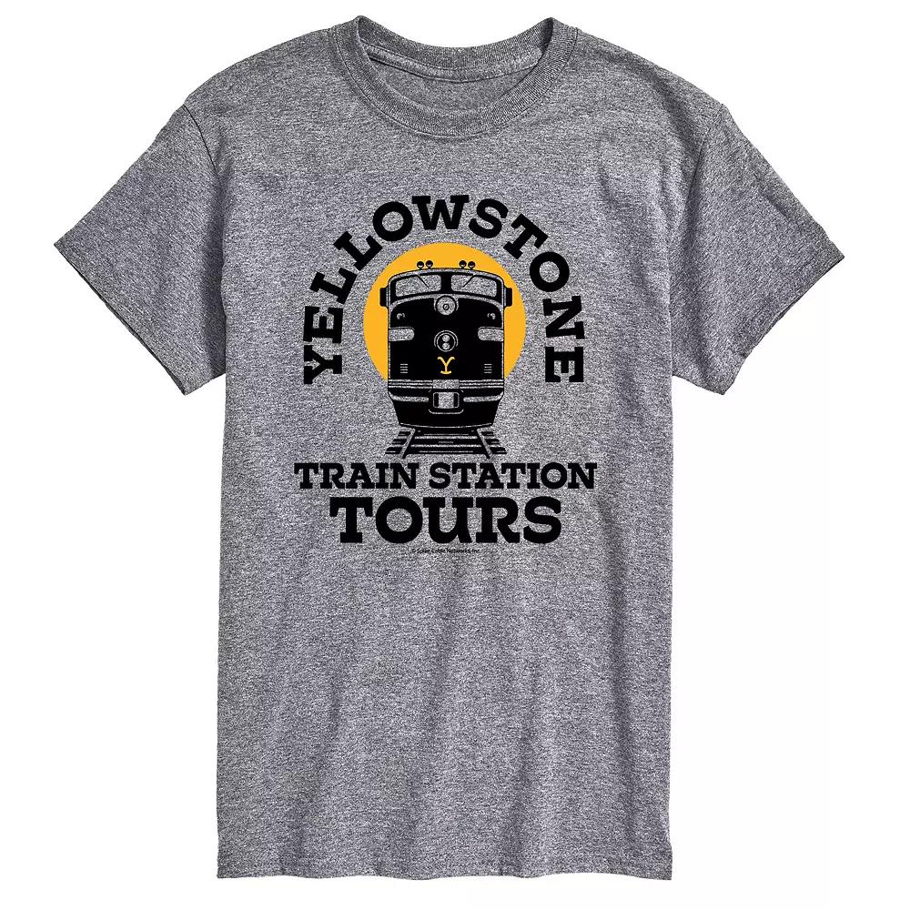Big & Tall Yellowstone Train Station, Men's,  Product Image