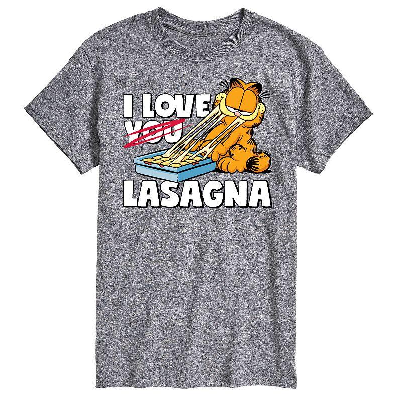 Big & Tall Garfield I Love Lasagna Tee, Men's,  Product Image