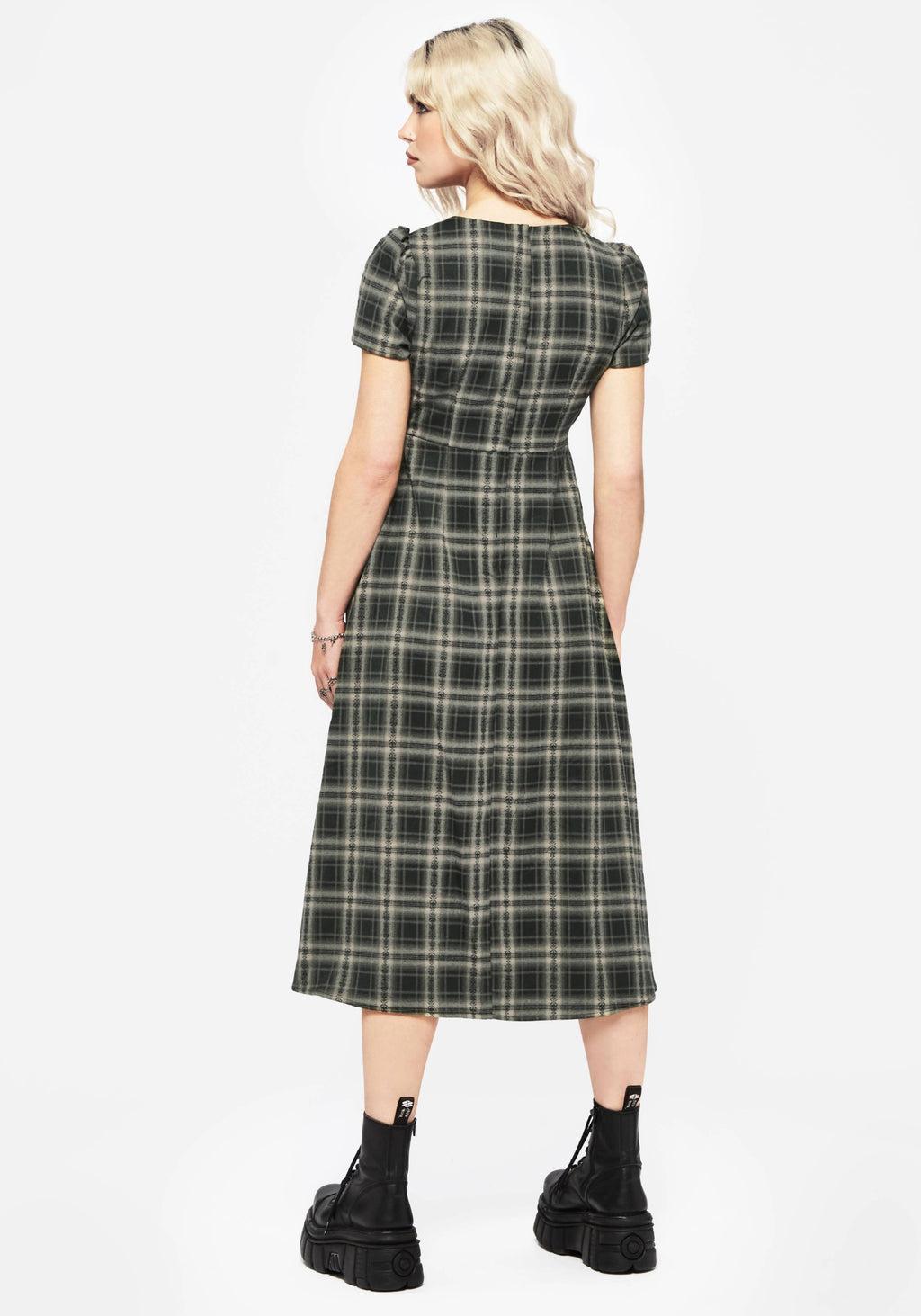 Tulisa Check Midi Dress Product Image