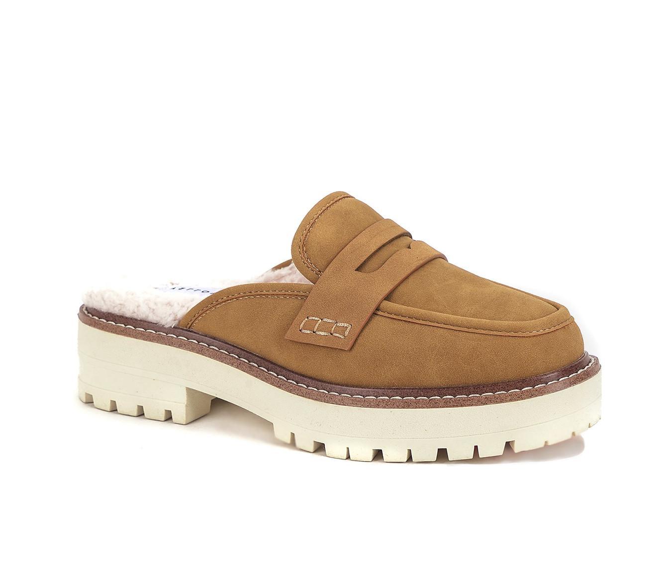 Women's Yellow Box Shareen Shearling Loafer Mules Product Image