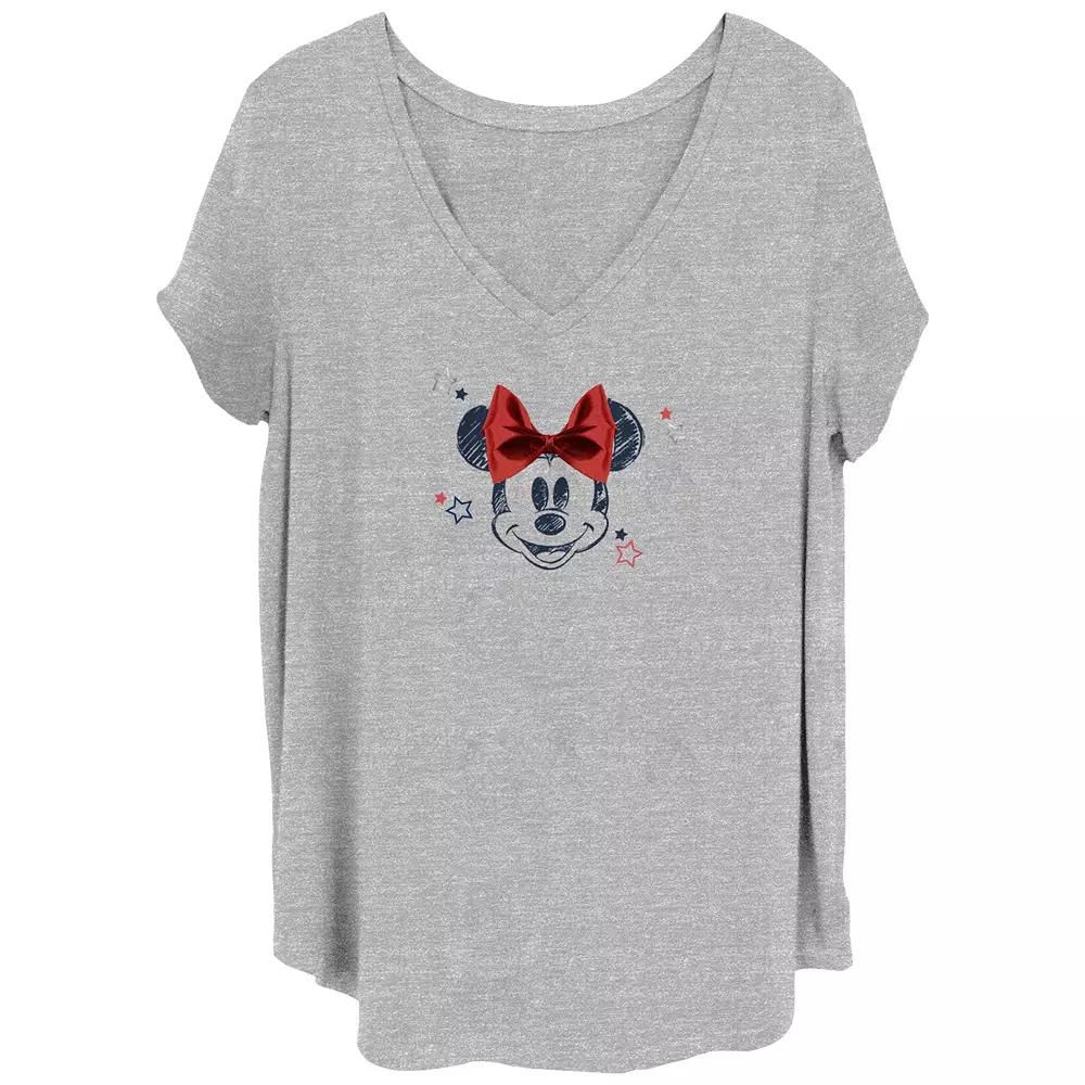 Disney's Mickey Mouse The One And Only Juniors' Plus Graphic Tee, Women's, Size: 3XL, Brown Product Image