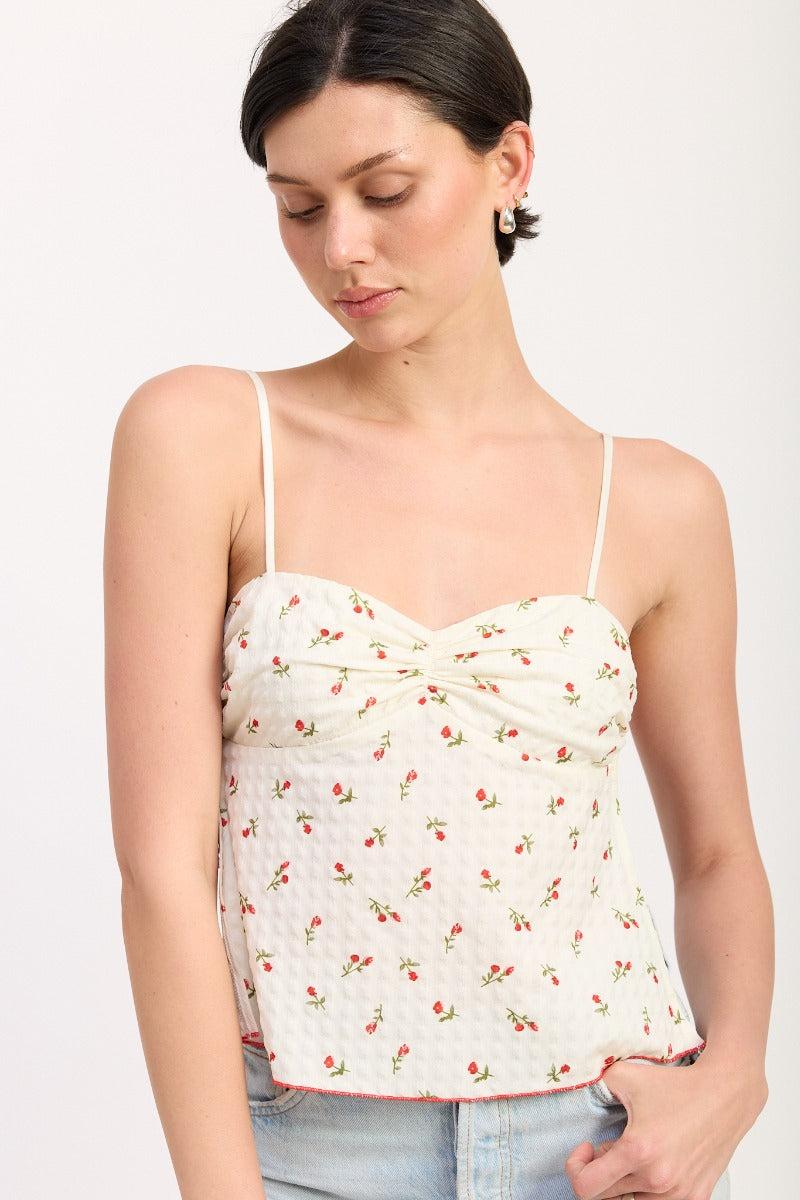 Roses Backless Tank Top Product Image