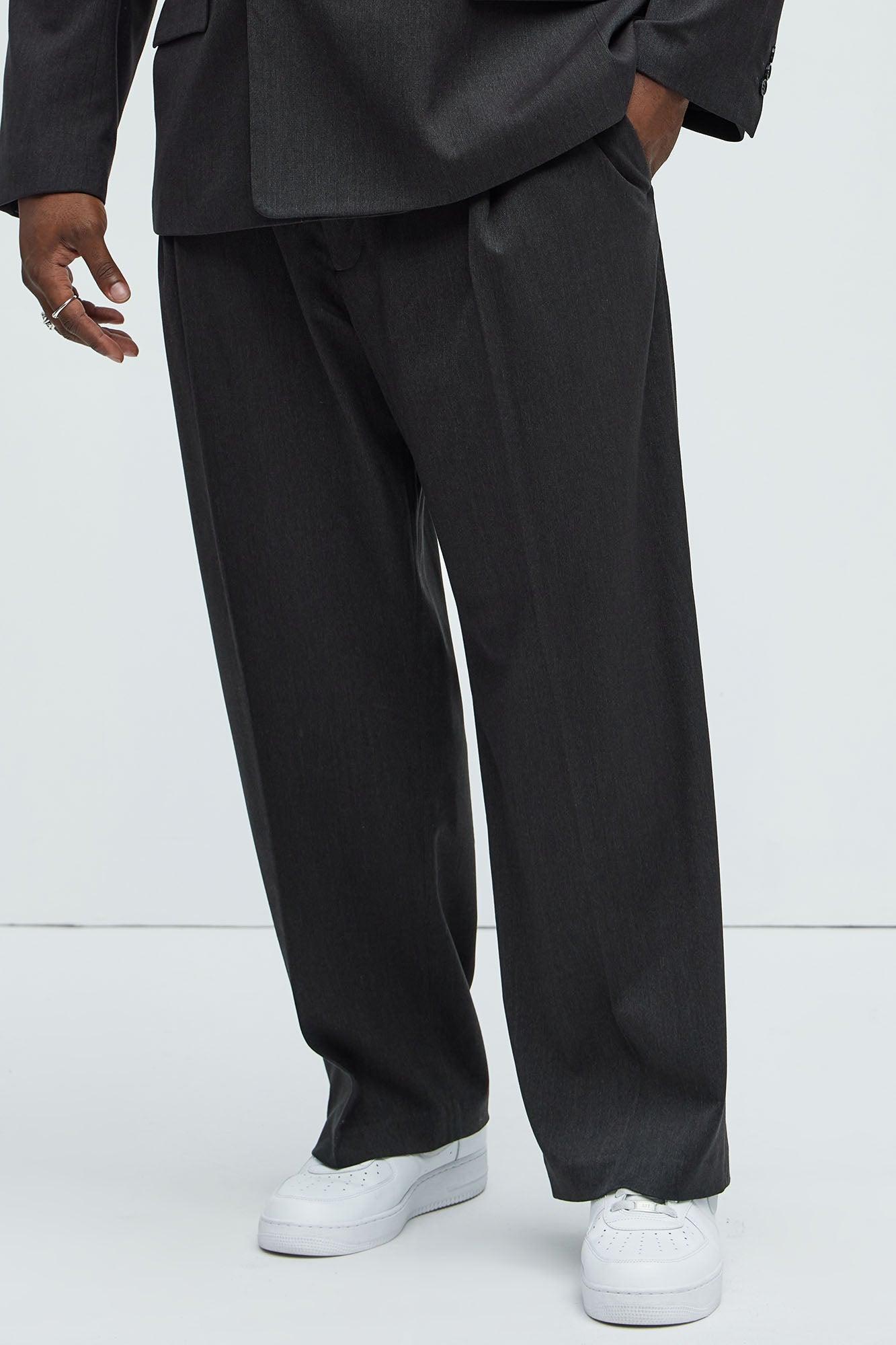 Liam Relaxed Tapered Trousers - Black Product Image