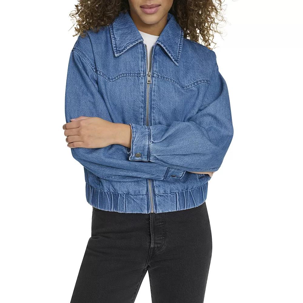 Women's Levi's® Denim Western Bomber Jacket,  Product Image