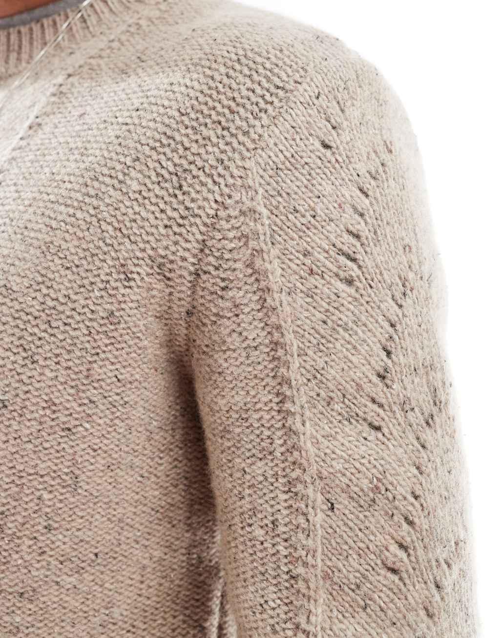 Scalpers Hopper Tricot Sweater In Taupe   Product Image