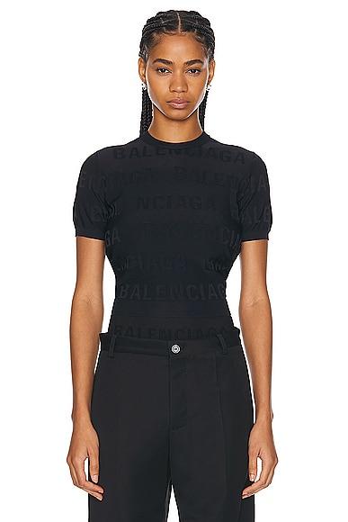 Short Sleeve Crewneck Sweater Product Image