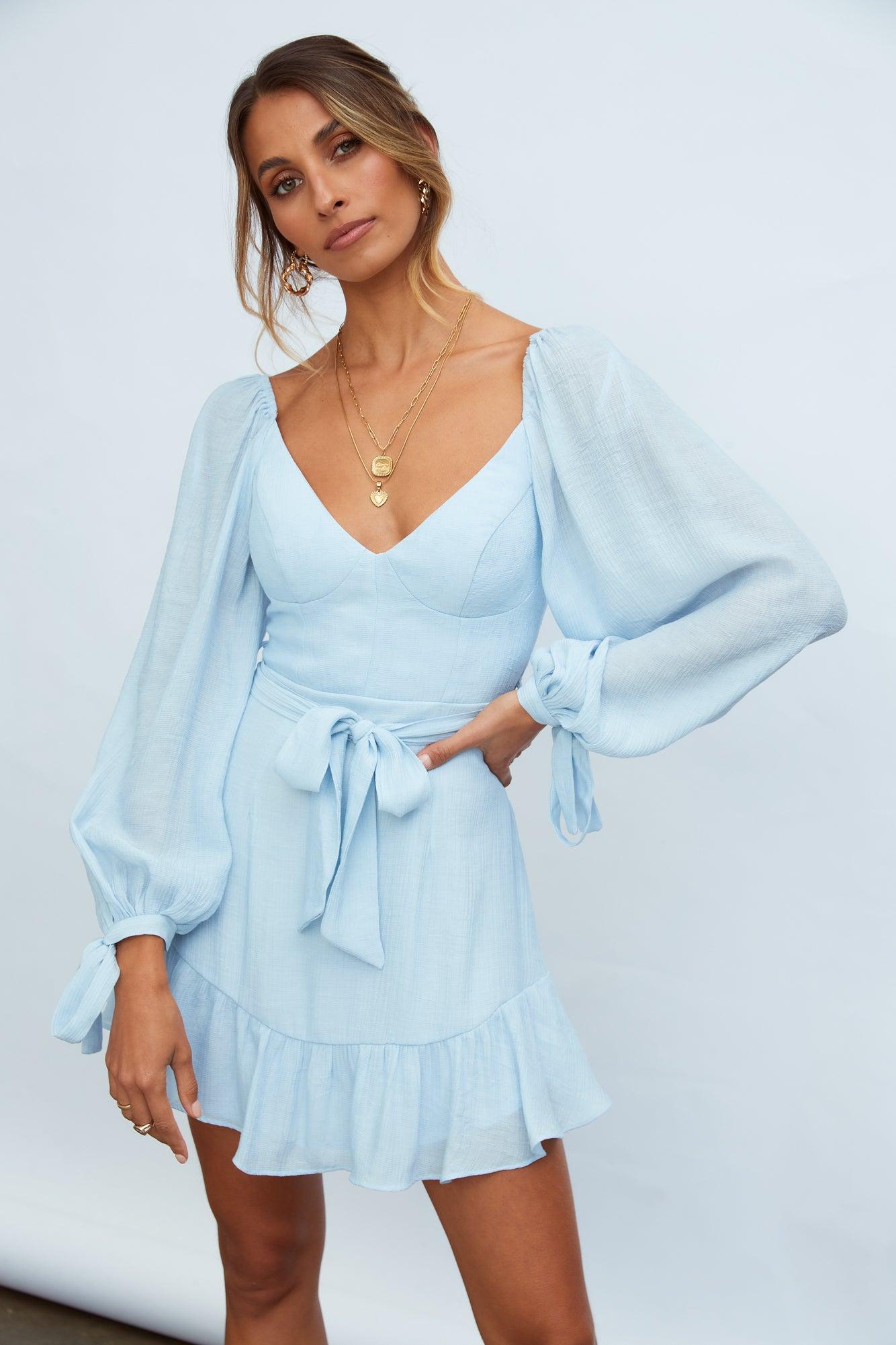 Macey Dress Steel Blue Product Image