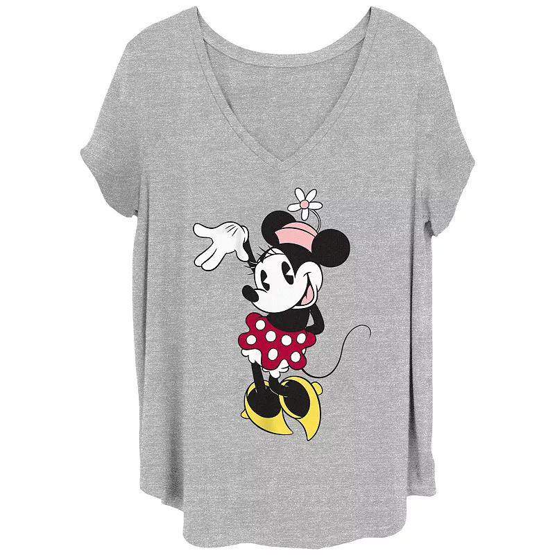 Disney's Minnie Mouse Wave Juniors' Plus Graphic Tee, Women's,  Product Image