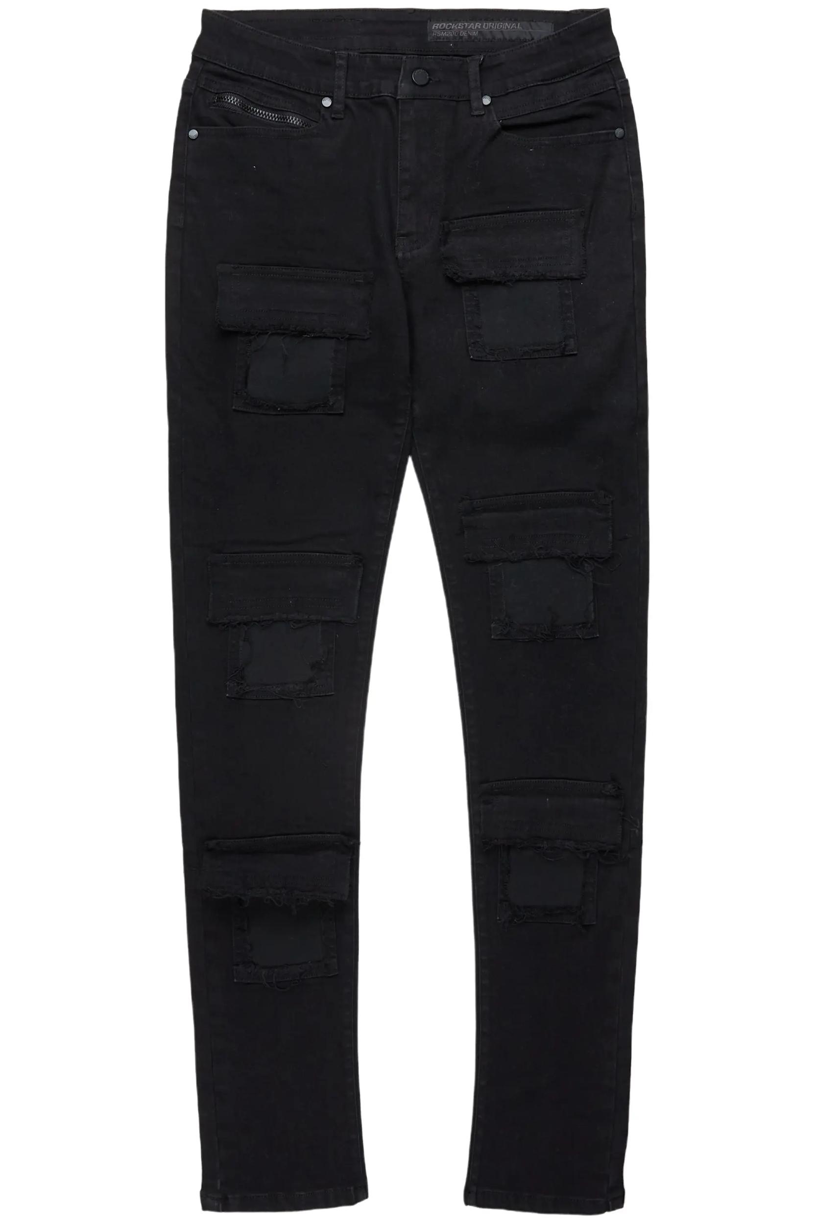 Petrus Black Slim Fit Jean Male Product Image