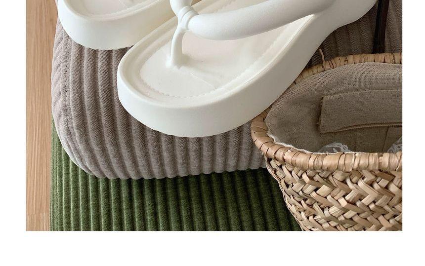 Platform Plain Flip Flops Product Image