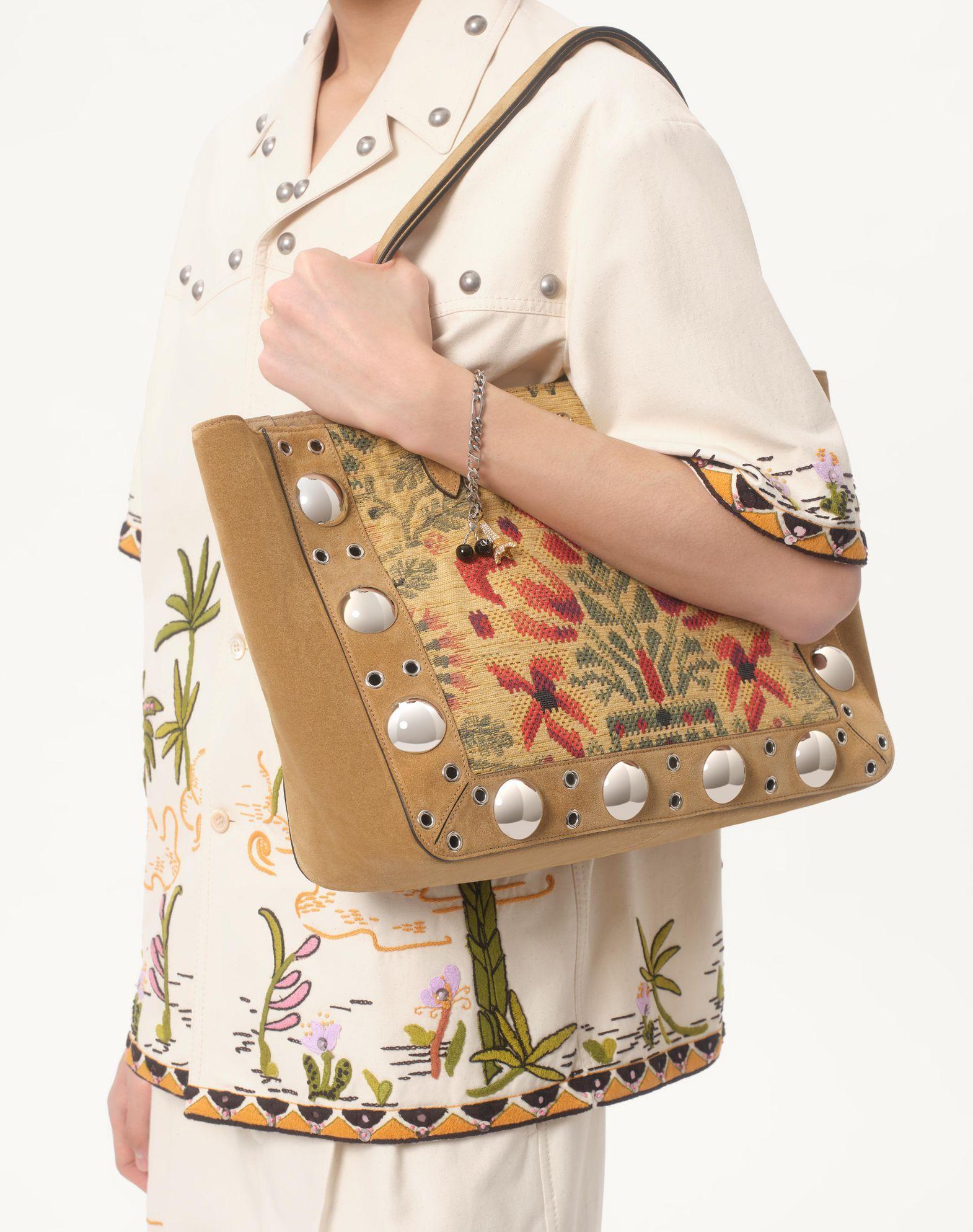 Valentino Garavani Nellcôte Medium Shopping Bag In Jacquard Fabric Product Image