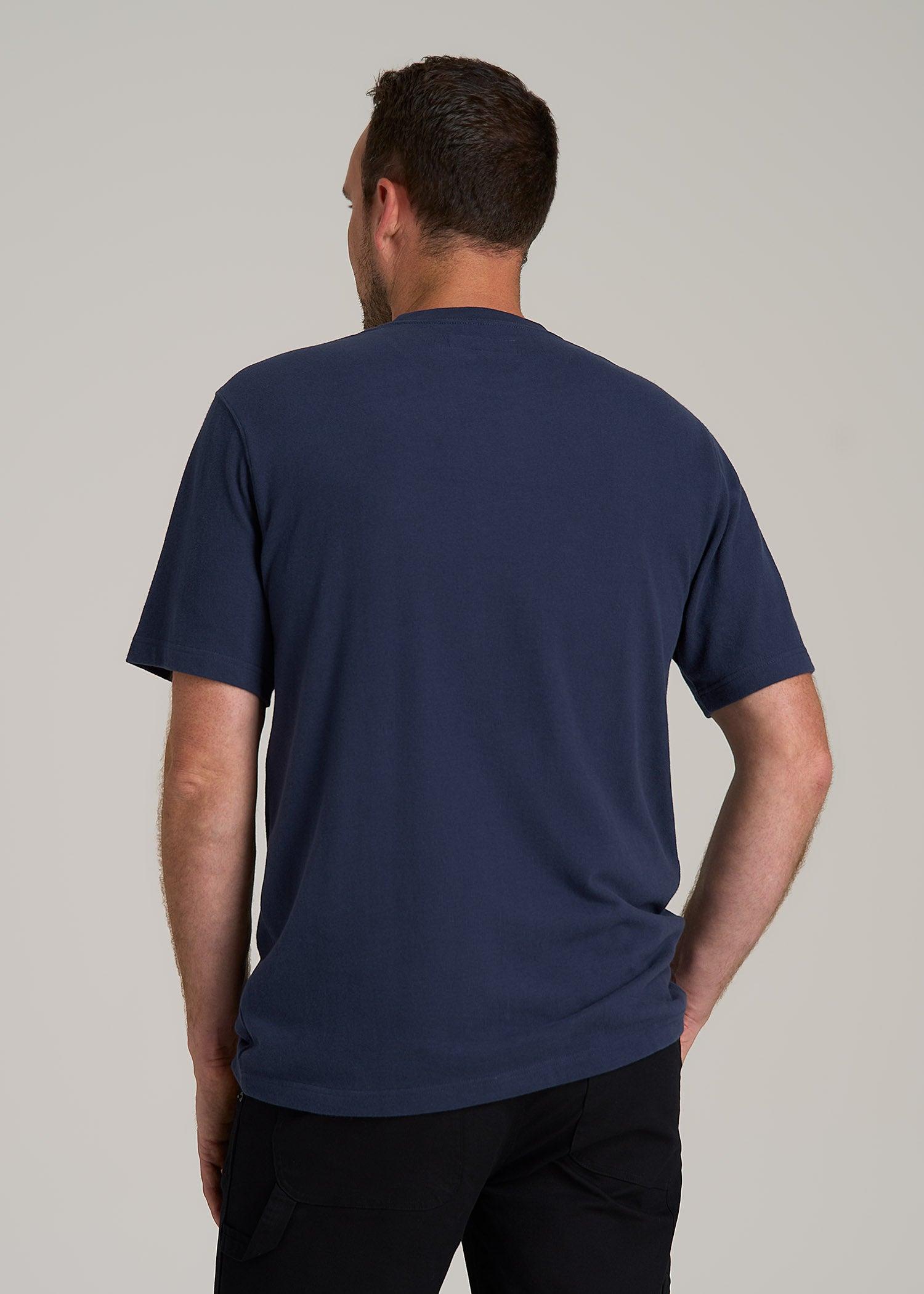 LJ&S Workwear Pocket T-Shirt for Tall Men in Midnight Navy Male Product Image
