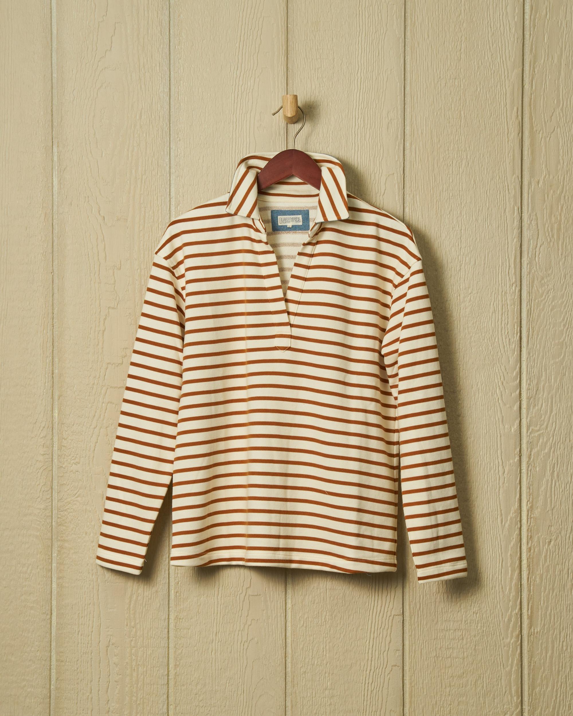 Inlet Pullover in Cream/Acorn Loopback Terry Product Image