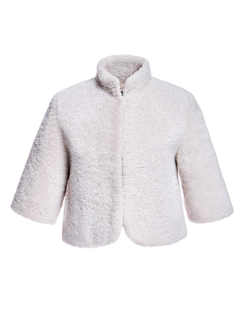 Womens Evening Lamb Bolero Coat Product Image