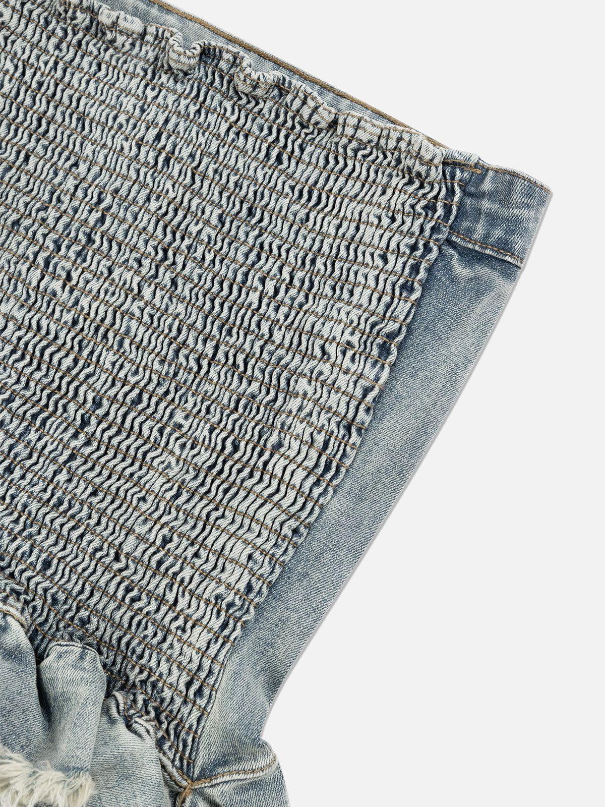 Aelfric Eden Fringe Hem Denim Bandeau Top Female Product Image