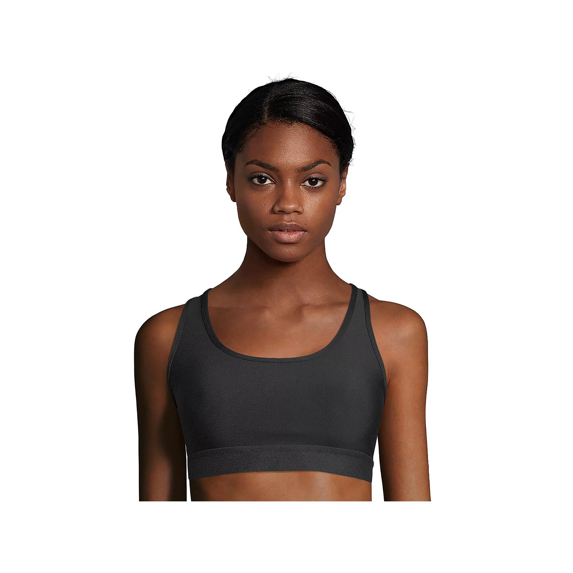 Hanes® Solid Absolute Racerback Compression Sports Bra O9178, Women's,  Product Image