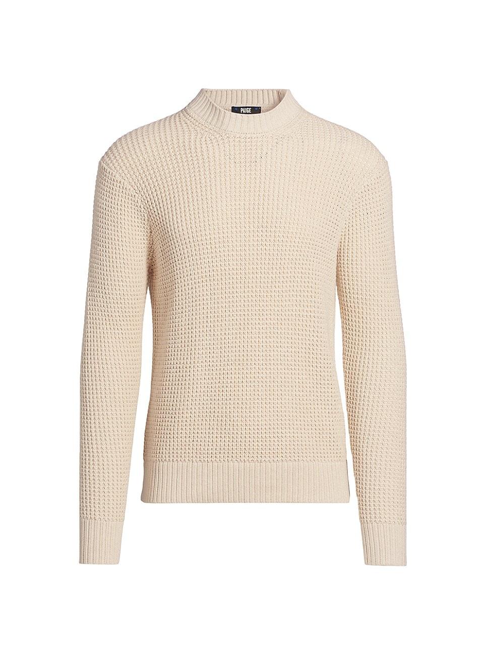 Mens Mylo Waffle-Knit Crewneck Sweater Product Image