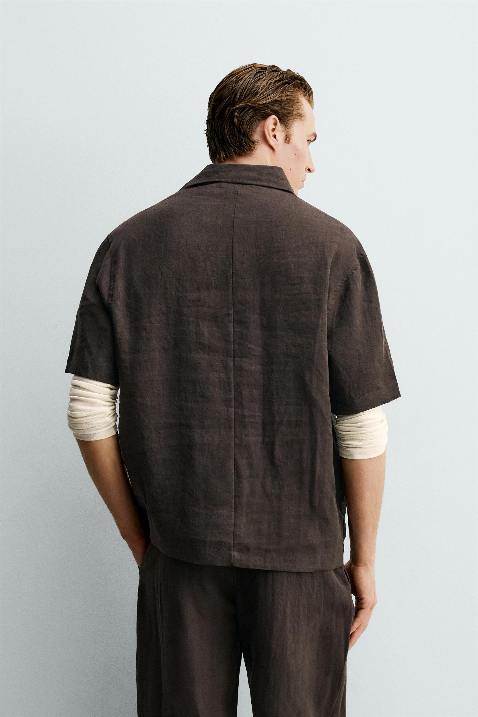 100% LINEN POLO SHIRT Product Image