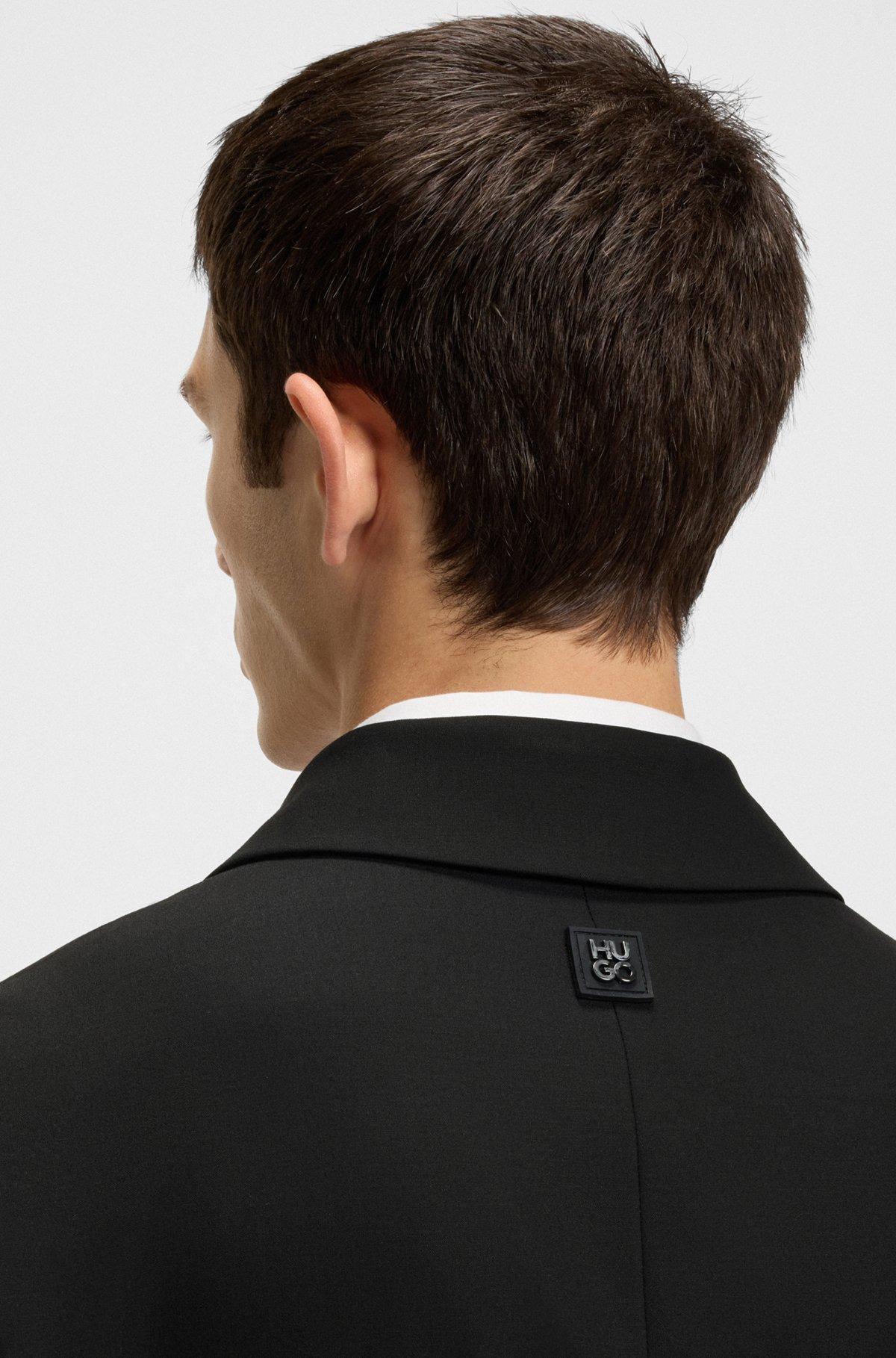 Slim-fit jacket in performance-stretch fabric Product Image