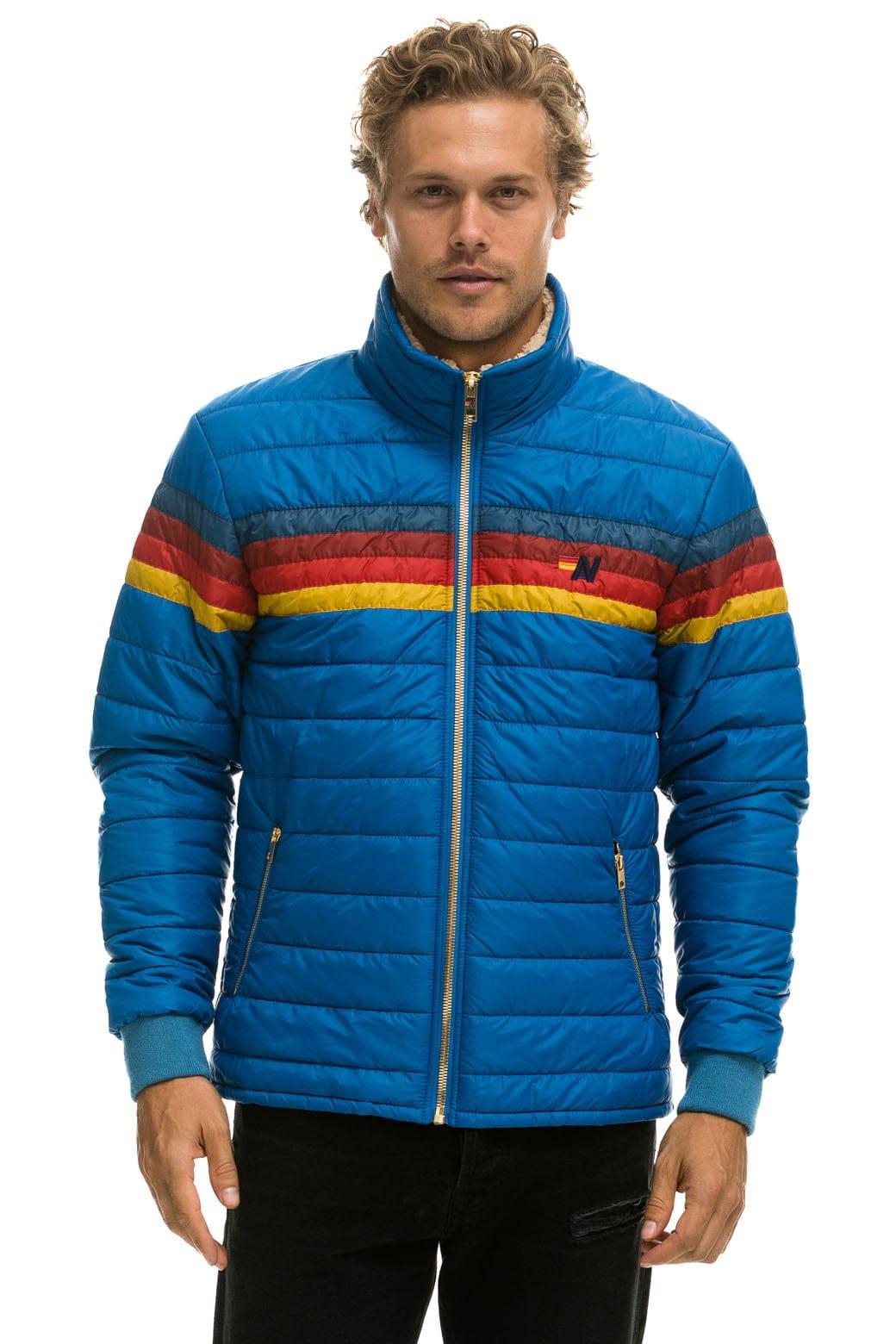4 STRIPE JACKET  -  SNORKEL BLUE Male Product Image