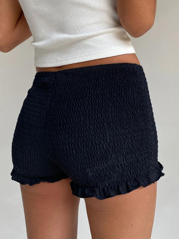 Solid Color Tight Shorts Product Image