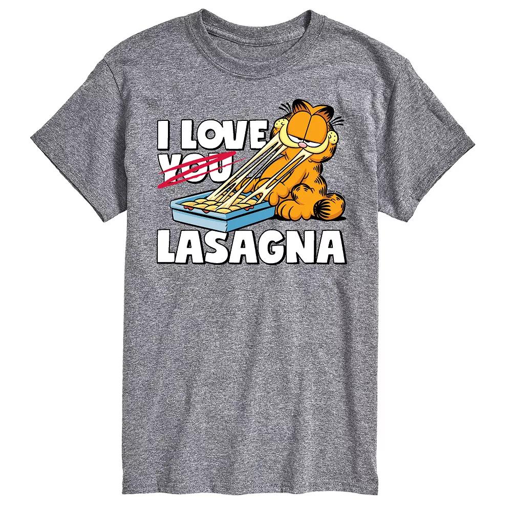 Big & Tall Garfield I Love Lasagna Tee, Men's,  Product Image