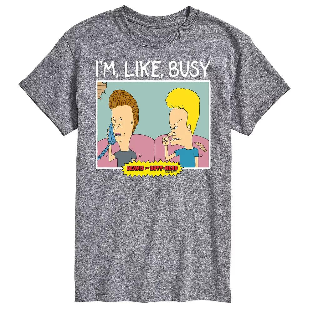 Big & Tall Beavis & Butthead I'm Like Busy Tee, Men's,  Product Image