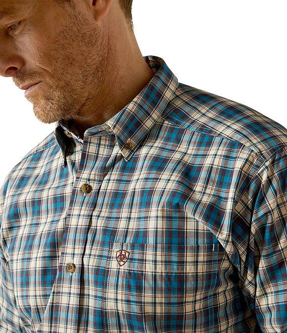 Classic Fit Parrin Long Sleeve Pro Series Plaid Woven Shirt Product Image