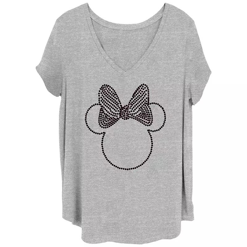 Disney's Minnie Head Outline Juniors' Plus Graphic Tee, Women's,  Product Image