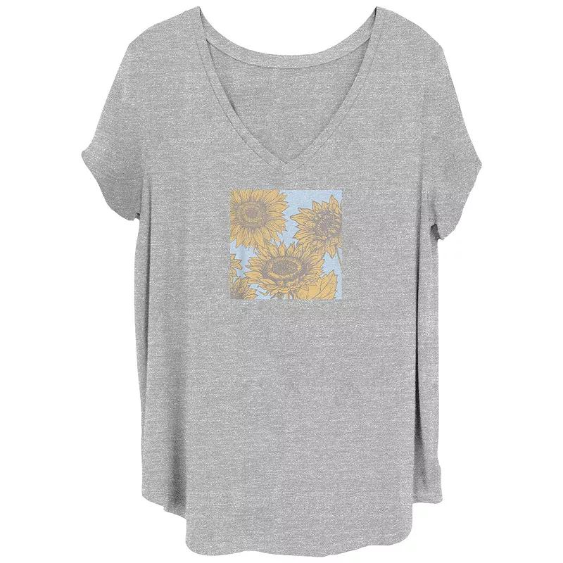 Disney's Minnie Proper Sit Juniors' Plus Graphic Tee, Women's, Size: 1XL, Grey Gray Product Image