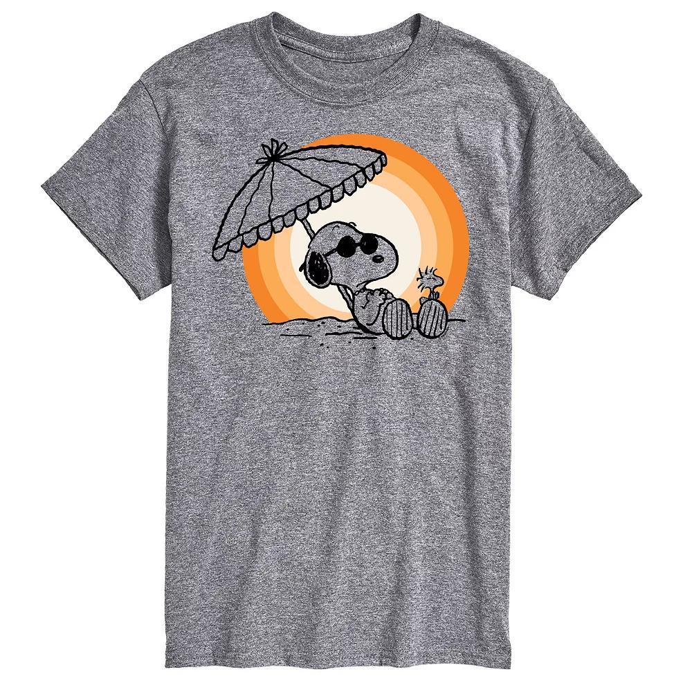 Big & Tall Peanuts Snoopy Sunset Graphic Tee, Men's,  Product Image