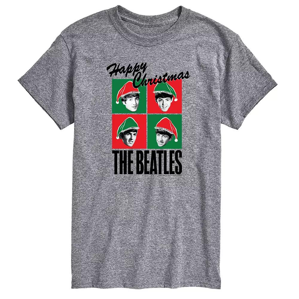 Big & Tall The Beatles Happy Christmas Graphic Tee, Men's,  Product Image