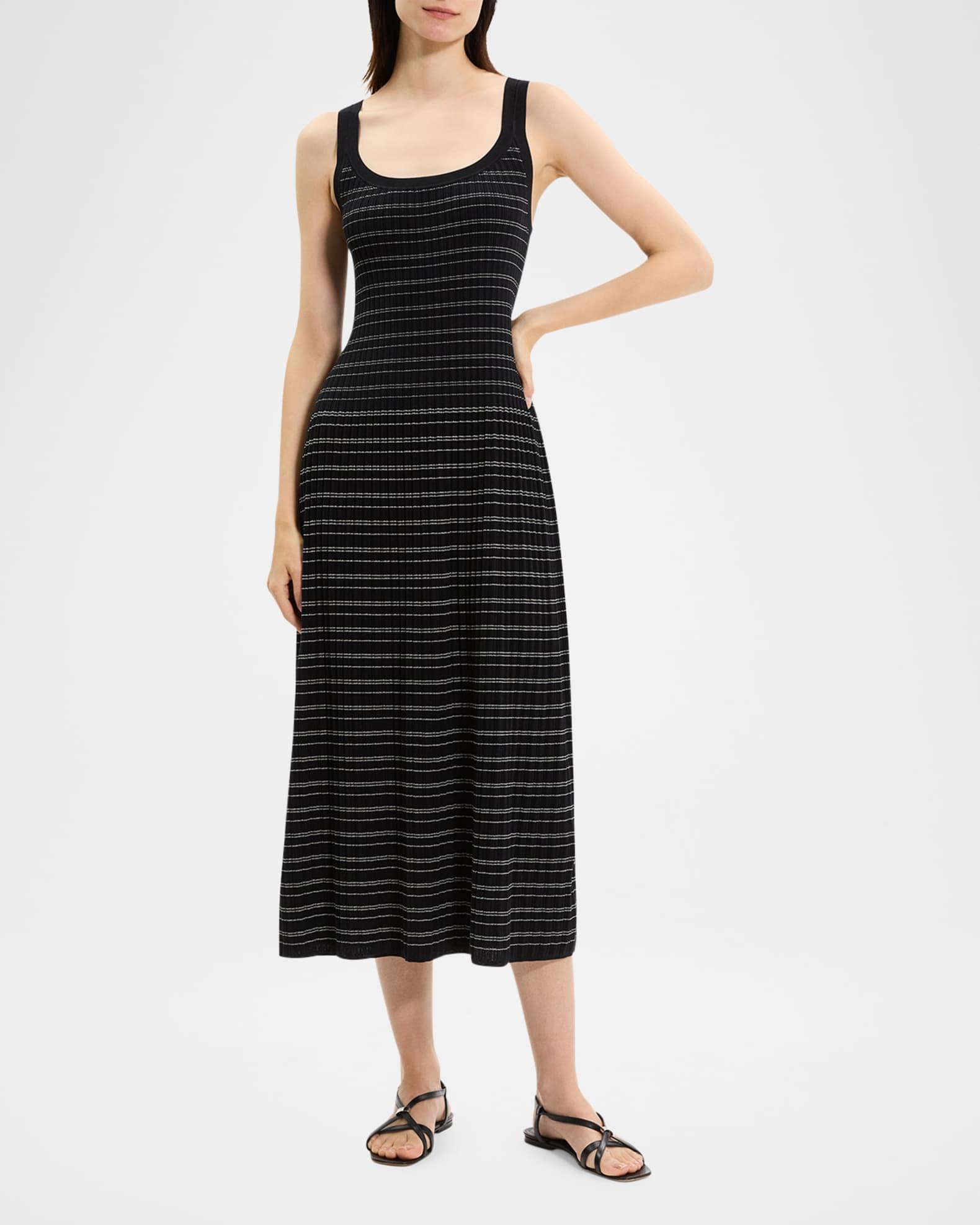 Stripe Knit Midi Dress Product Image