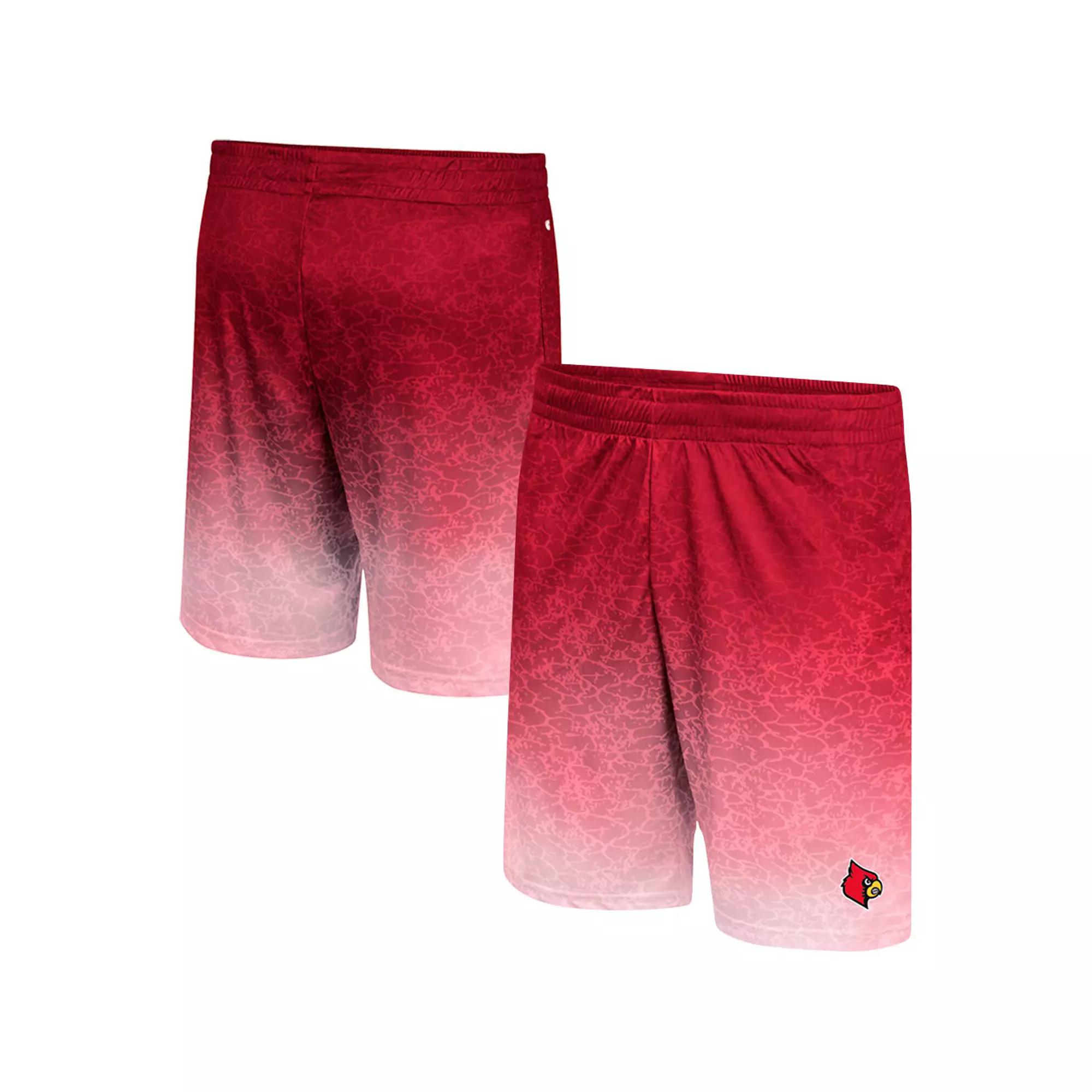 Men's Colosseum Red Louisville Cardinals Walter Shorts, Size: Medium Product Image