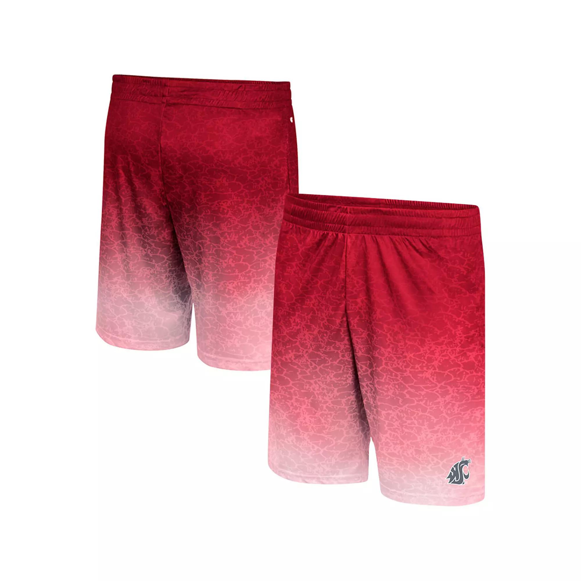 Men's Colosseum Crimson Washington State Cougars Walter Shorts,  Product Image