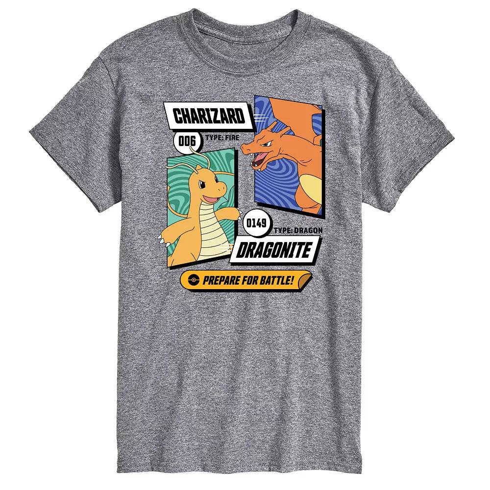 Men's Pokemon Dragonite and Charizard Graphic Tee,  Product Image