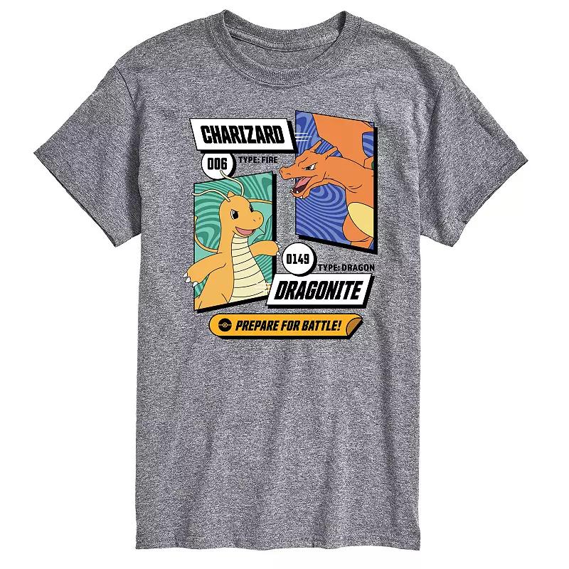 Men's Pokemon Dragonite and Charizard Graphic Tee,  Product Image