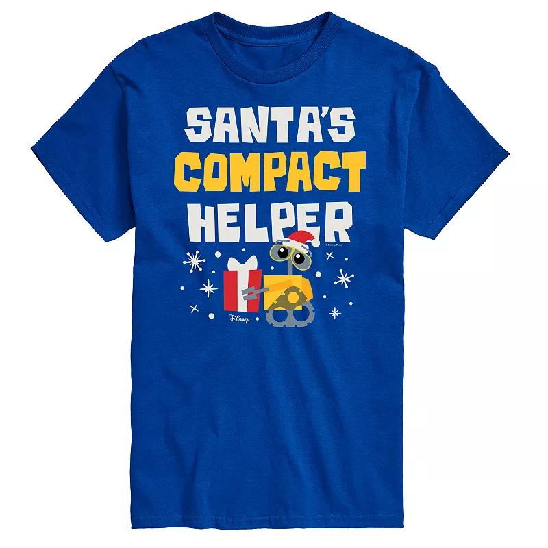 Disney / Pixar's WALL-E Men's Santa's Compact Helper Graphic Tee,  Product Image