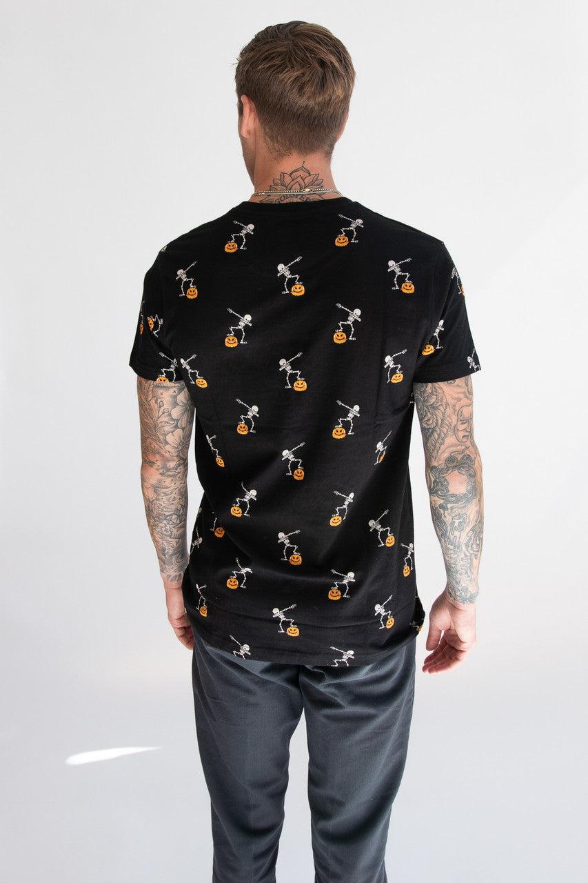 Dancing Skeletons & Pumpkins T-Shirt Product Image