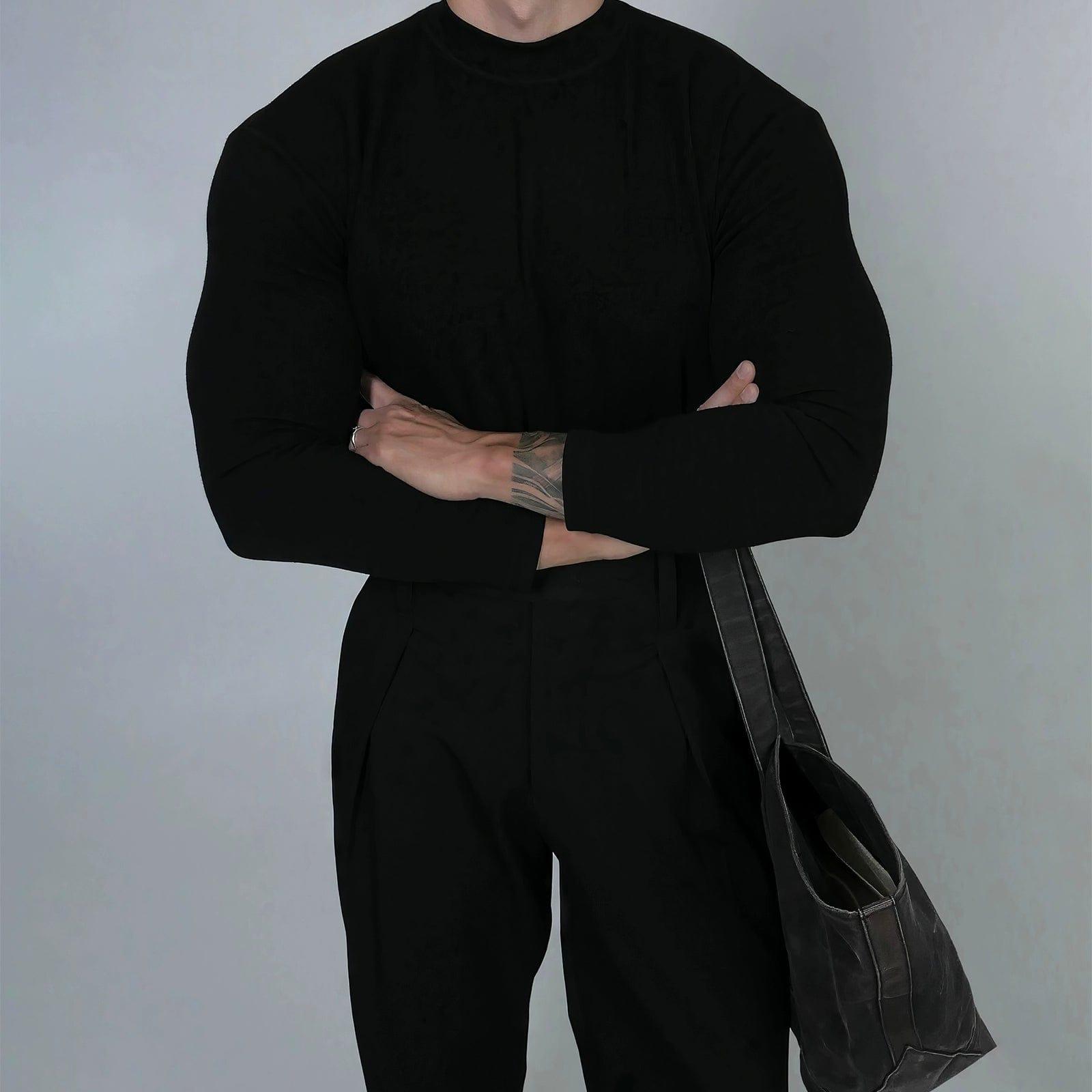 RT No. 11802 SLIM MOCK NECK LONGSLEEVE Product Image